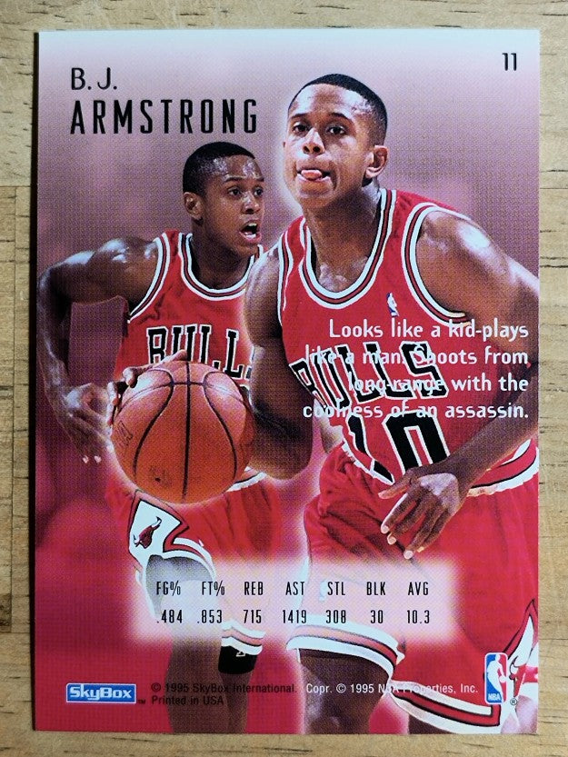1994-95 Emotion #11 B.J. Armstrong