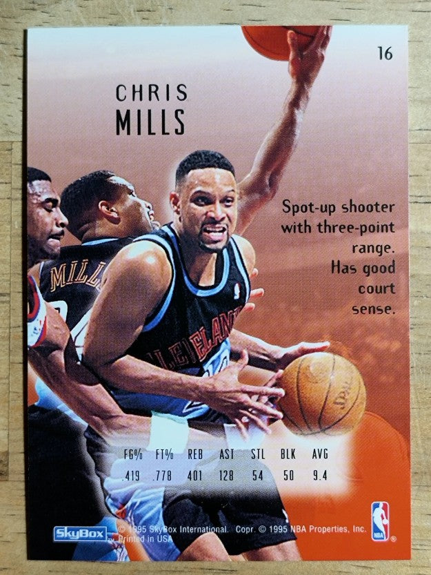 1994-95 Emotion #16 Chris Mills