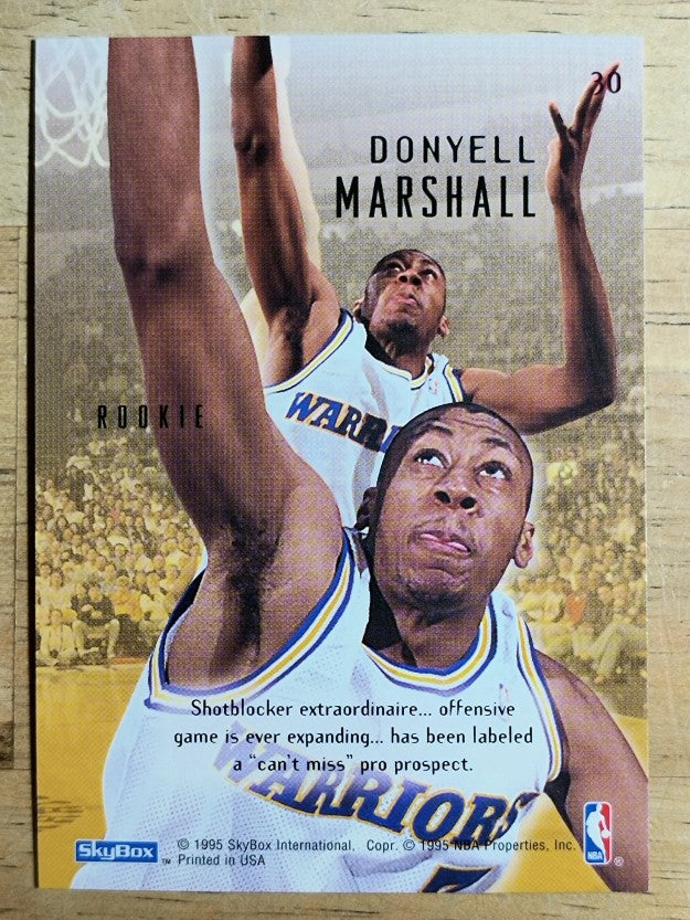 1994-95 Emotion #30 Donyell Marshall RC