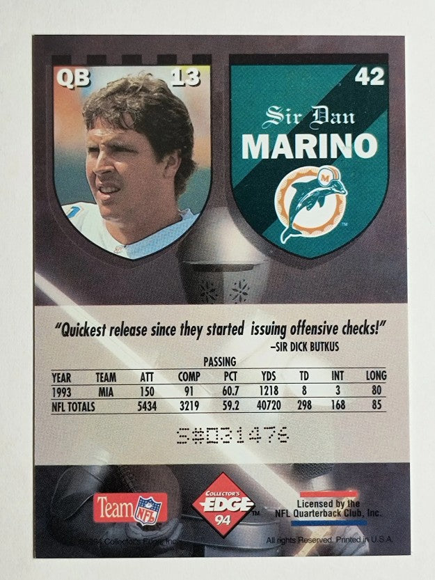 1994 Excalibur #42 Dan Marino