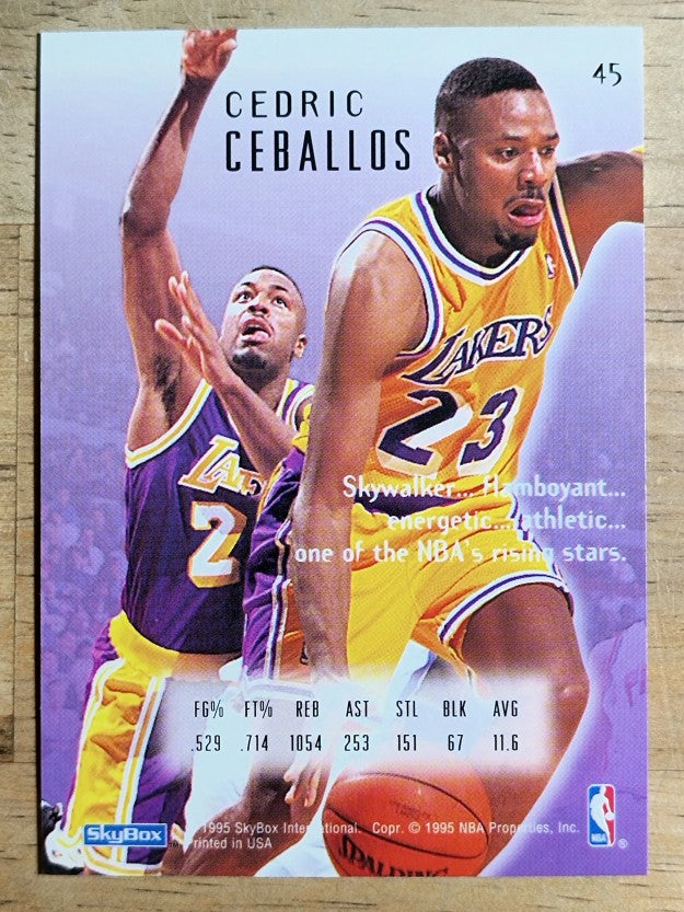1994-95 Emotion #45 Cedric Ceballos