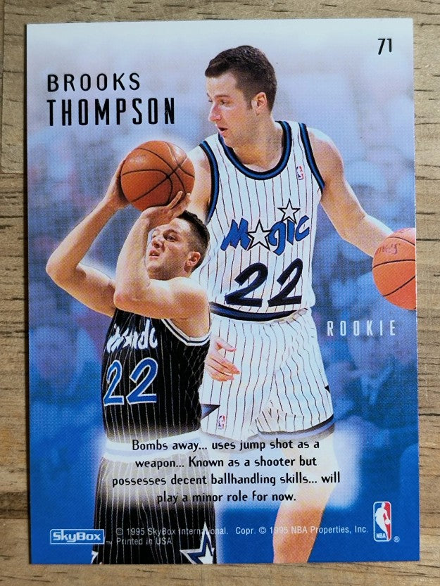 1994-95 Emotion #71 Brooks Thompson RC