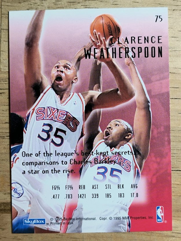 1994-95 Emotion #75 Clarence Weatherspoon