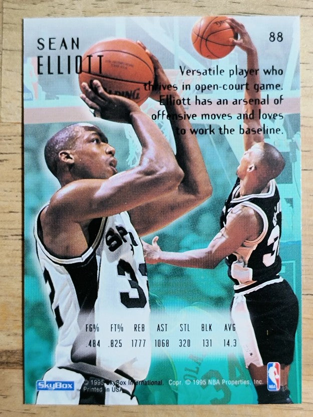1994-95 Emotion #88 Sean Elliott