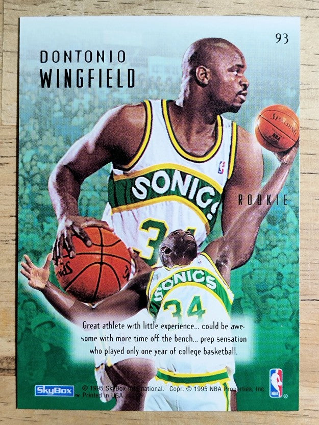 1994-95 Emotion #93 Dontonio Wingfield RC