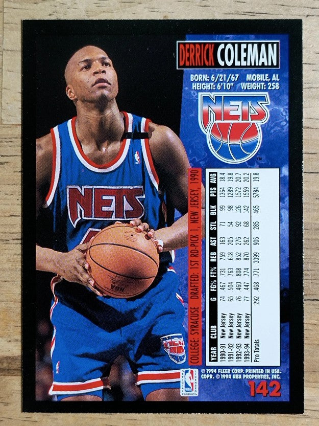 1994-95 Fleer #142 Derrick Coleman