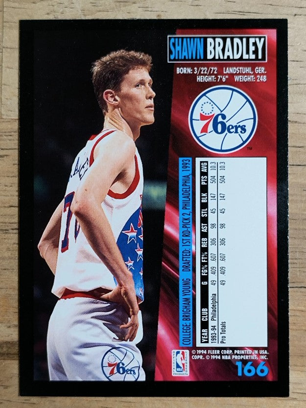 1994-95 Fleer #166 Shawn Bradley