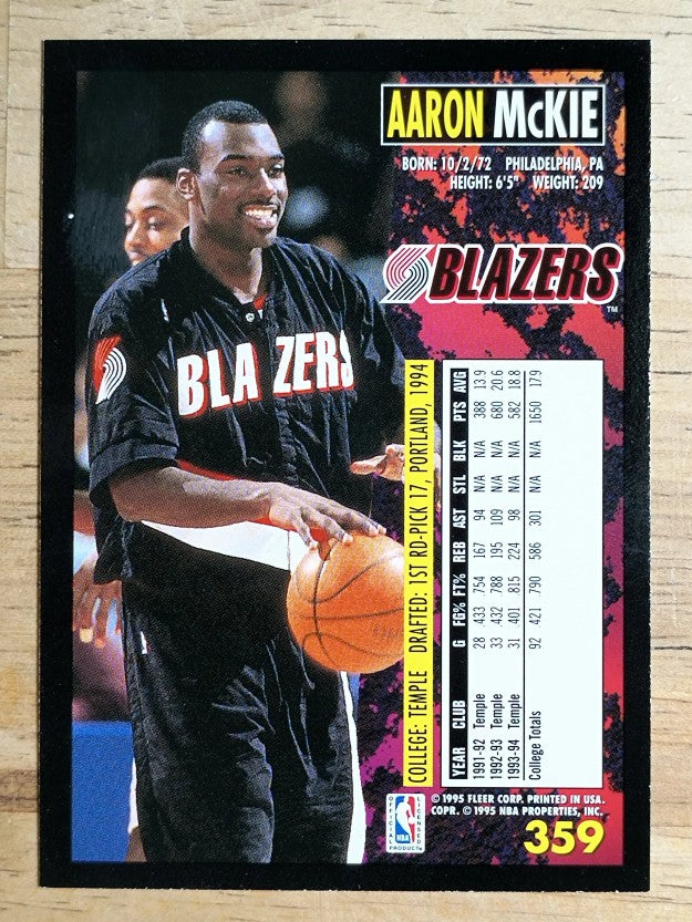 1994-95 Fleer #359 Aaron McKie RC