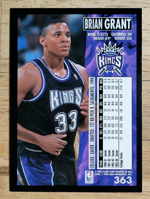 1994-95 Fleer #363 Brian Grant RC