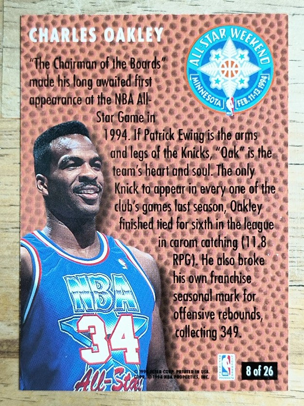 1994-95 Fleer All-Stars #8 Charles Oakley