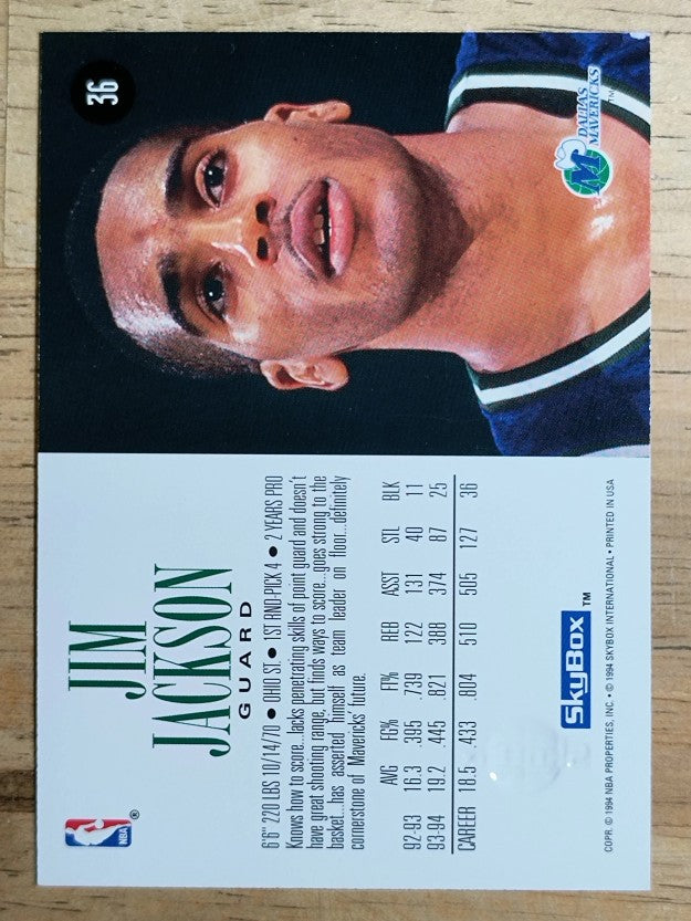 1994-95 SkyBox Premium #36 Jim Jackson