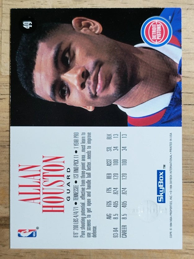 1994-95 SkyBox Premium #49 Allan Houston
