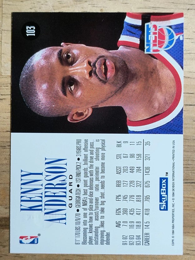 1994-95 SkyBox Premium #103 Kenny Anderson