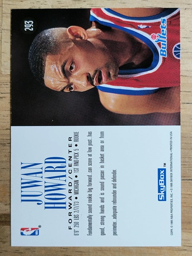 1994-95 SkyBox Premium #293 Juwan Howard RC