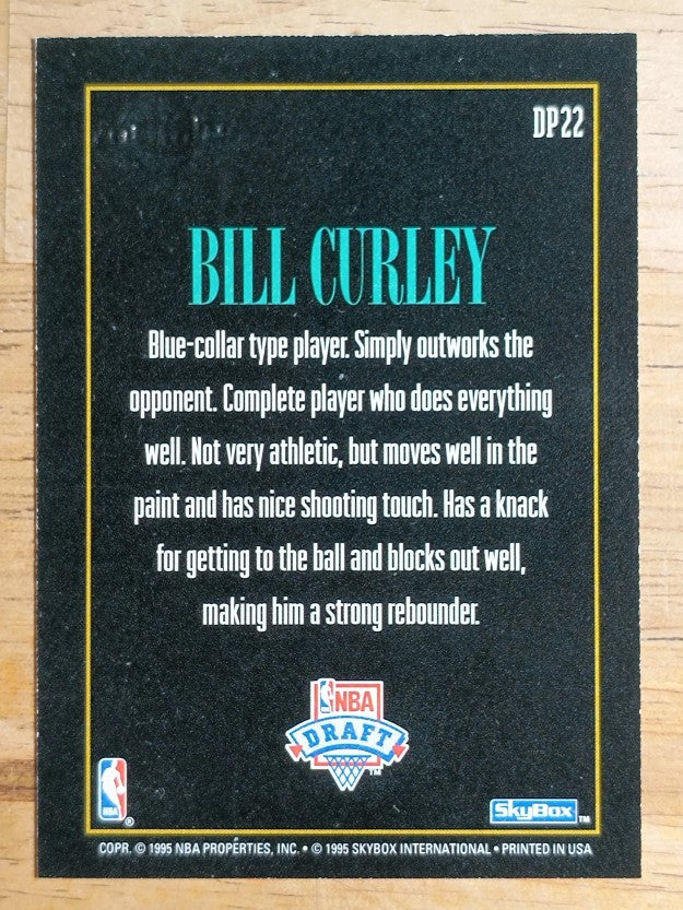 1994-95 SkyBox Premium Draft Picks #DP22 Bill Curley
