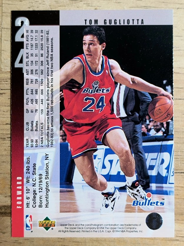 1994-95 Upper Deck #44 Tom Gugliotta