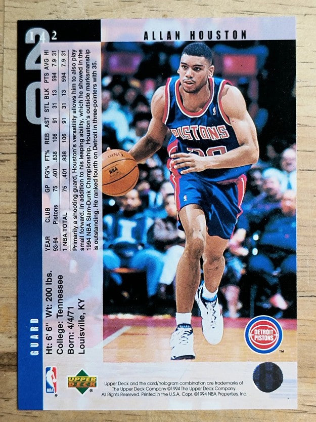 1994-95 Upper Deck #142 Allan Houston