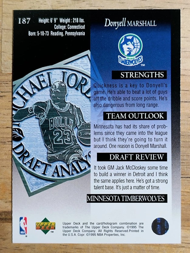 1994-95 Upper Deck #187 Donyell Marshall DA