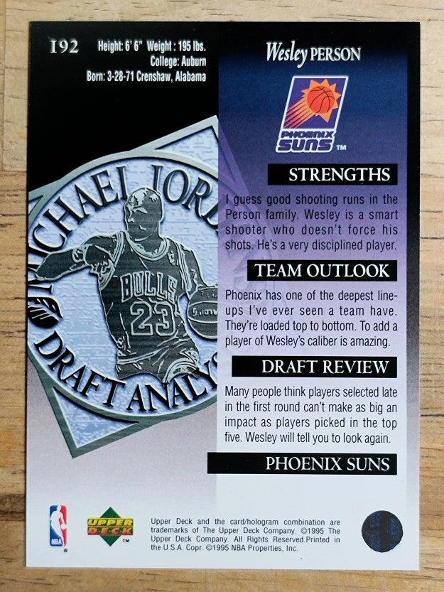 1994-95 Upper Deck #192 Wesley Person DA