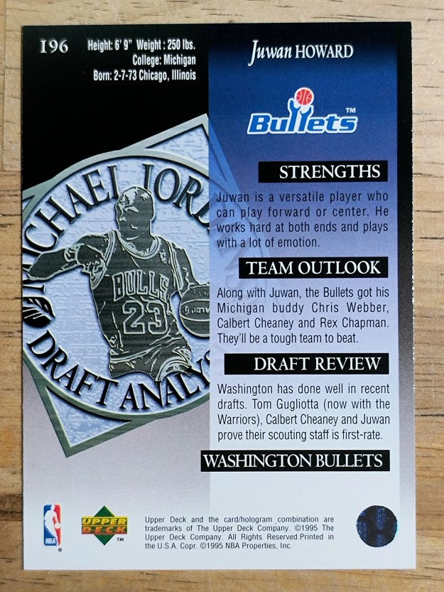 1994-95 Upper Deck #196 Juwan Howard DA