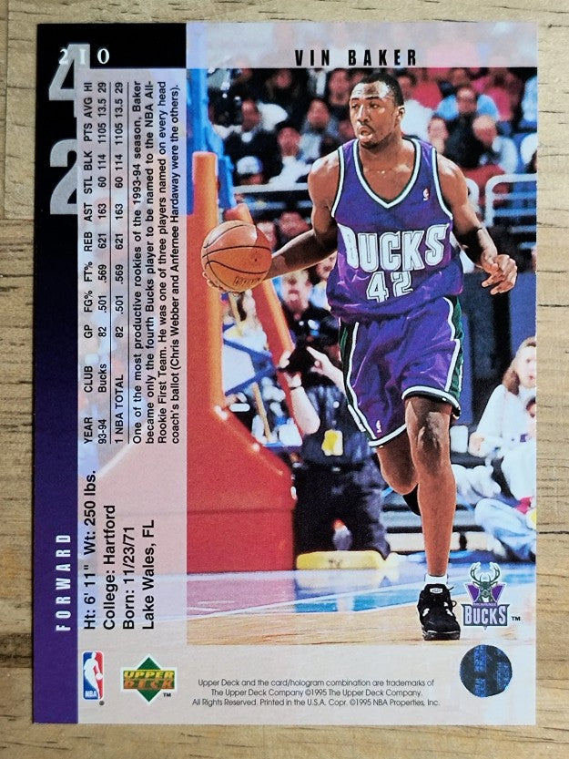 1994-95 Upper Deck #210 Vin Baker