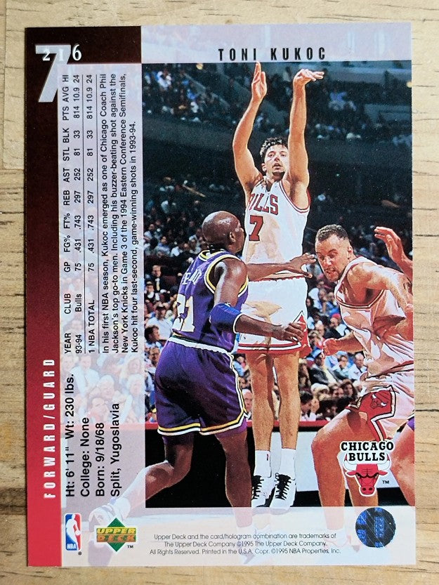 1994-95 Upper Deck #216 Toni Kukoc