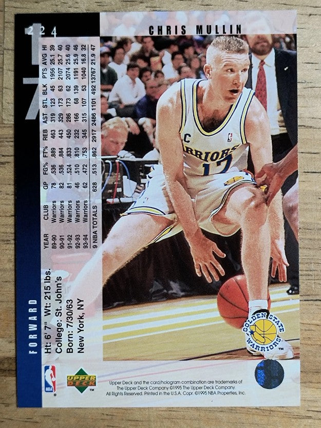 1994-95 Upper Deck #224 Chris Mullin