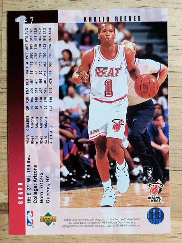 1994-95 Upper Deck #227 Khalid Reeves RC