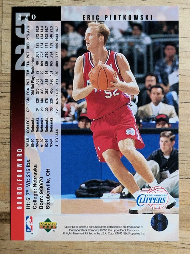 1994-95 Upper Deck #240 Eric Piatkowski RC