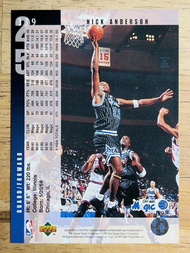 1994-95 Upper Deck #339 Nick Anderson