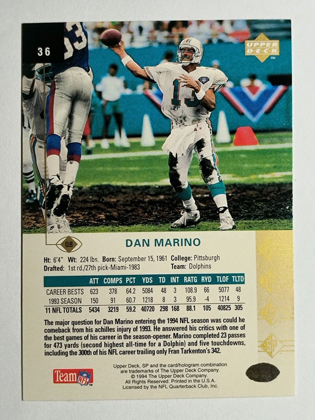 1994 SP #36 Dan Marino