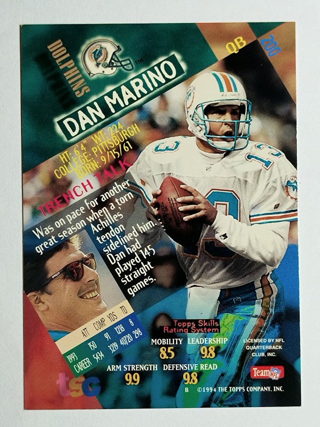 1994 Stadium Club #200 Dan Marino