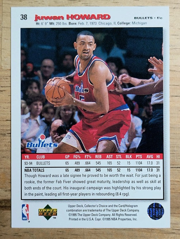 1995-96 Collector's Choice #38 Juwan Howard