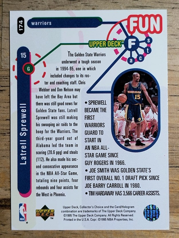 1995-96 Collector's Choice #174 Latrell Sprewell FF