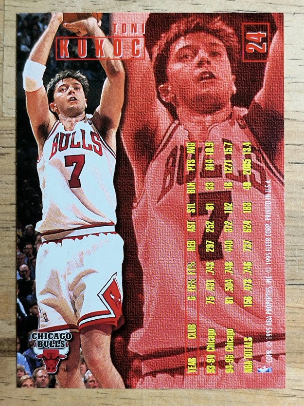 1995-96 Fleer #24 Toni Kukoc