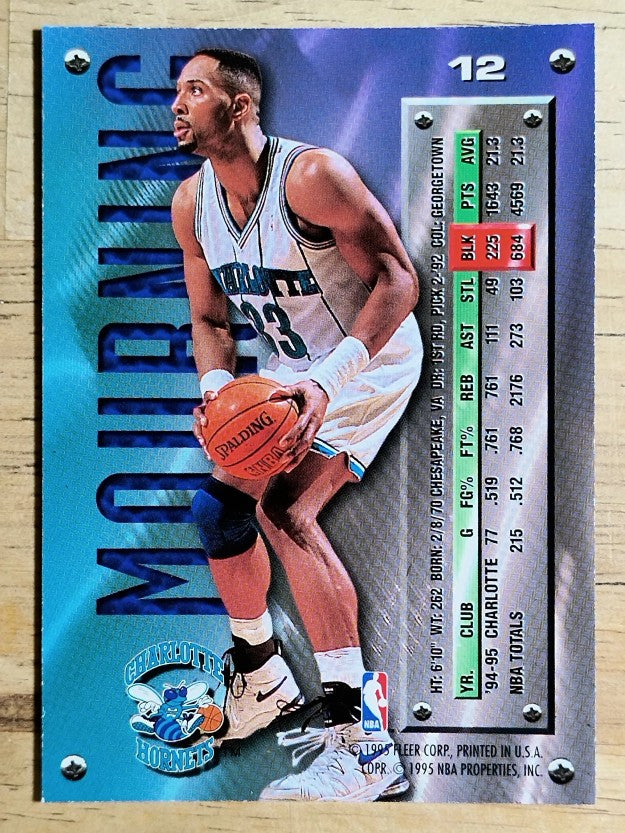 1995-96 Metal #12 Alonzo Mourning