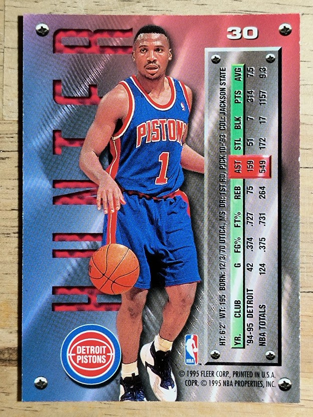 1995-96 Metal #30 Lindsey Hunter