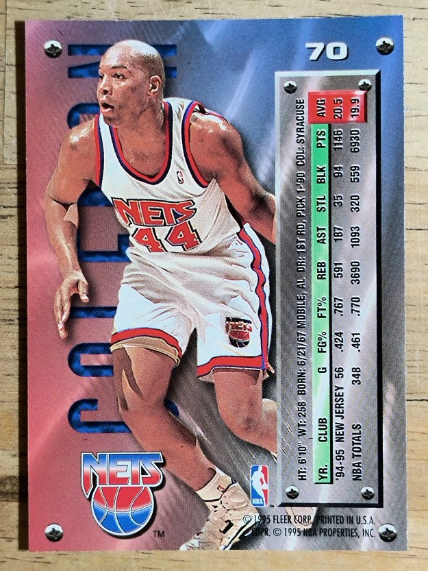 1995-96 Metal #70 Derrick Coleman