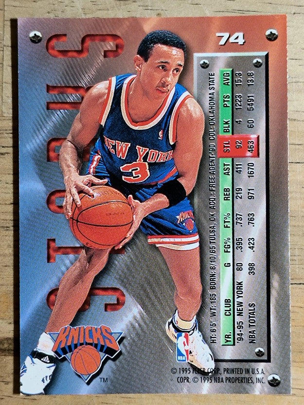 1995-96 Metal #74 John Starks