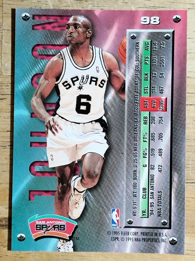 1995-96 Metal #98 Avery Johnson