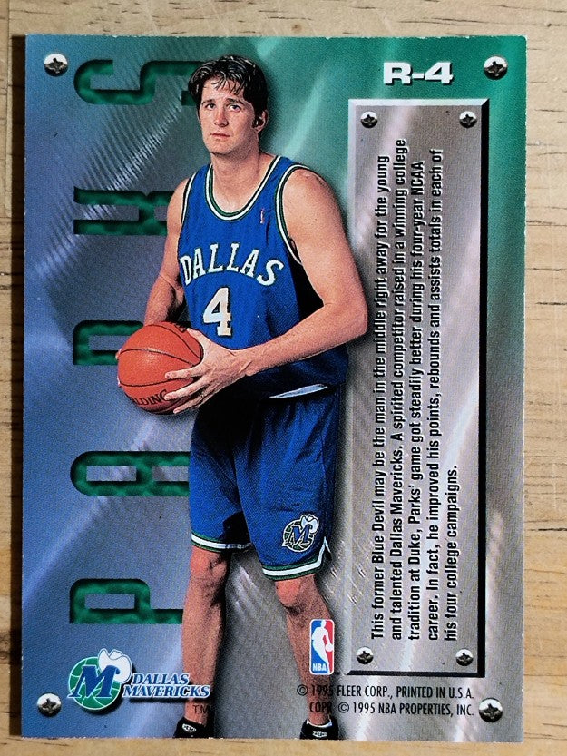 1995-96 Metal Rookie Roll Call #R4 Cherokee Parks