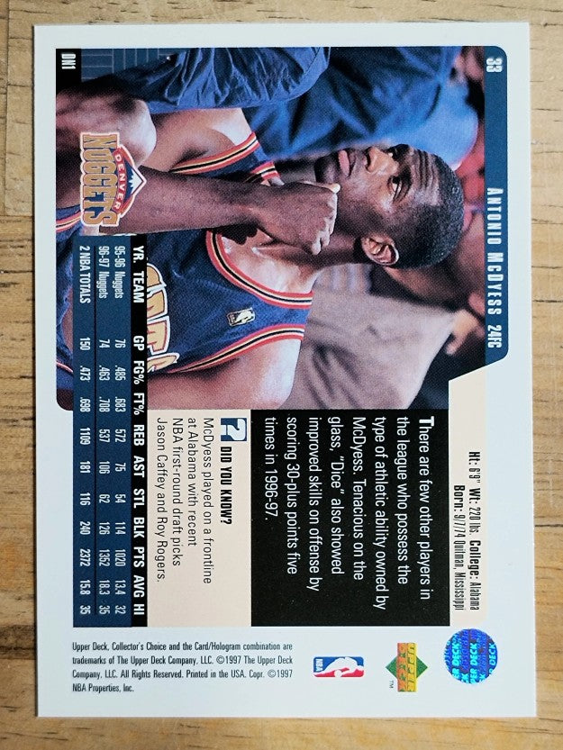 1997-98 Collector's Choice #33 Antonio McDyess