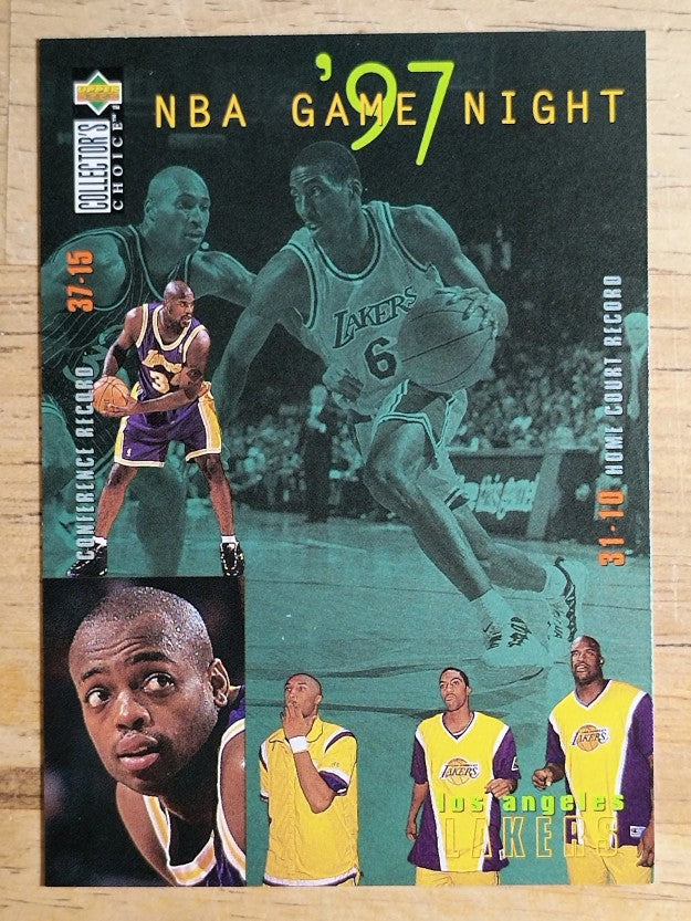 1997-98 Collector's Choice #168 Eddie Jones/Shaquille O'Neal/Kobe Bryant