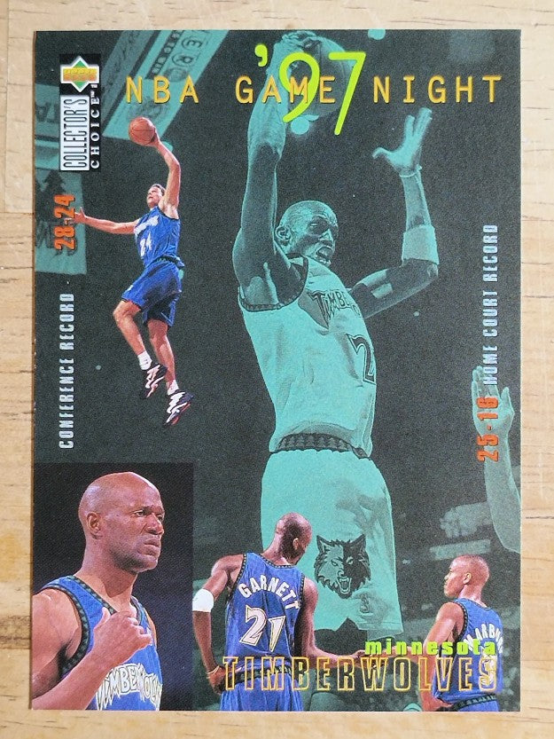 1997-98 Collector's Choice #171 Kevin Garnett/Stephon Marbury/Tom Gugliotta