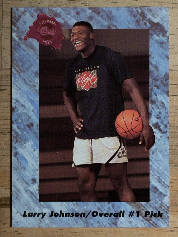 1991 Classic Four Sport French #192 Larry Johnson No. 1 Pick