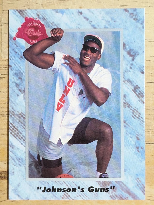 1991 Classic Four Sport LPs French #LP6 Larry Johnson/Guns