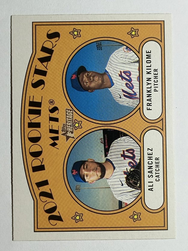 2021 Topps Heritage #155 Ali Sanchez RC/Franklyn Kilome RC