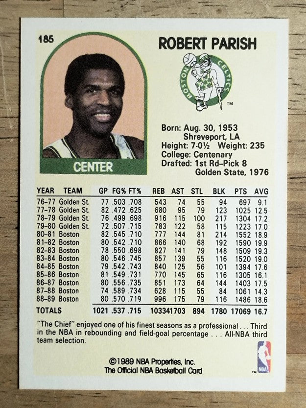 1989-90 Hoops #185 Robert Parish
