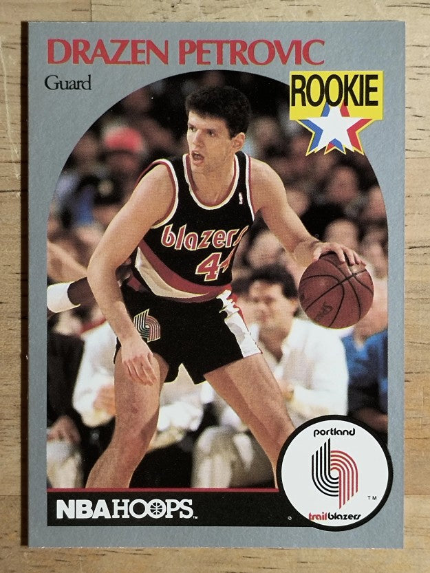 1990-91 Hoops #248 Drazen Petrovic RC