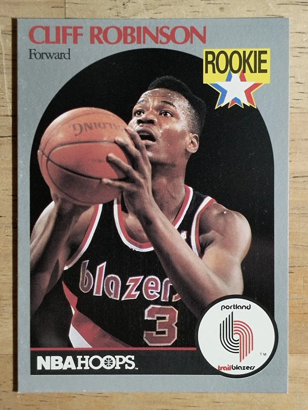 1990-91 Hoops #250 Clifford Robinson RC